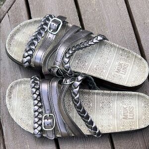 Muk Luks Metallic Sandals